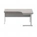 Astin Radial Right Hand SU Cantilever Desk 1600x1200x730mm Alaskan Grey Oak/Silver KF824213 KF824213