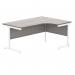 Astin Radial Right Hand SU Cantilever Desk 1600x1200x730mm Alaskan Grey Oak/Arctic White KF824237 KF824237