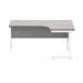 Astin Radial Right Hand SU Cantilever Desk 1600x1200x730mm Alaskan Grey Oak/Arctic White KF824237 KF824237