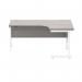 Astin Radial Right Hand SU Cantilever Desk 1600x1200x730mm Alaskan Grey OakArctic White KF824237 KF824237