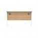 Astin Rectangular Single Upright Cantilever Desk 1200x600x730 Norwegian BeechArctic White KF824305 KF824305