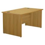 Jemini Oak 1600mm Panel End Rectangular Desk KF838088 KF838088