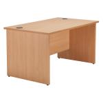 Jemini Beech 1800mm Panel End Rectangular Desk KF838090 KF838090