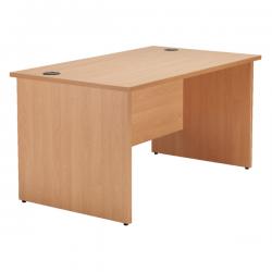 Cheap Stationery Supply of Jemini Beech 1800mm Panel End Rectangular Desk KF838090 KF838090 Office Statationery