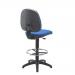 Jemini Medium Back Draughtsman Chair 600x600x855-985mm Blue KF838252 KF838252