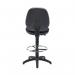 Jemini Medium Back Draughtsman Chair 600x600x855-985mm Charcoal KF838253 KF838253