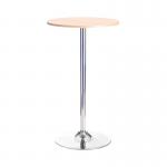 Jemini Bistro Trumpet Table Tall 600x600x1045mm BeechChrome KF838281 KF838281