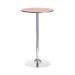 Jemini Bistro Trumpet Table Tall 600x600x1045mm Walnut/Chrome KF838317 KF838317