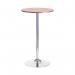 Jemini Bistro Trumpet Table Tall 600x600x1045mm WalnutChrome KF838317 KF838317