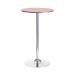 Jemini Bistro Trumpet Table Tall 600x600x1045mm WalnutChrome KF838317 KF838317