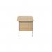 Serrion Rectangular 4 Leg Desk 1200x750x730mm Ferrera Oak KF838368 KF838368