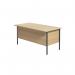 Serrion Rectangular 4 Leg Desk with Modesty Panel 1500x750x730mm Ferrera Oak KF838370 KF838370