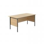 Serrion Rectangular 4 Leg Desk with Modesty Panel 1500x750x730mm Ferrera Oak KF838370 KF838370