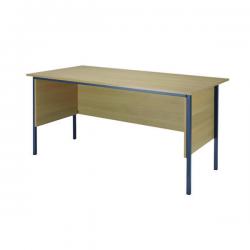 Cheap Stationery Supply of Serrion Rectangular 4 Leg Desk with Modesty Panel 1500x750x730mm Ferrera Oak KF838370 KF838370 Office Statationery