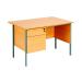 Serrion Rectangular 2 Drawer Pedestal Desk 1200x750x730mm Beech KF838371