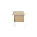 Serrion Rectangular 2 Drawer Pedestal 4 Leg Desk 1200x750x730mm Oak KF838372 KF838372
