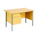 Serrion Rectangular 2 Drawer Pedestal Desk 1200x750x730mm Oak KF838372