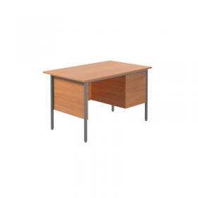 5 Star Modara Desk 3 Drw Fixed Pedestal 1200x730mm Beech KF838373 KF838373