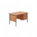 Serrion Rectangular 3 Drawer Pedestal 4 Leg Desk 1200x750x730mm Beech KF838373 KF838373
