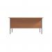 Serrion Rectangular 2 Drawer Pedestal 4 Leg Desk 1500x750x730mm Beech KF838375 KF838375