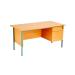 Serrion Rectangular 2 Drawer Pedestal Desk 1500x750x730mm Beech KF838375