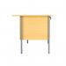 Serrion Rectangular 3 Drawer Pedestal 4 Leg Desk 1500x750x730mm Oak KF838378 KF838378
