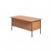 Serrion Double Pedestal 4 Leg Desk 1500x750x730mm Bavarian BeechBlack KF838379 KF838379