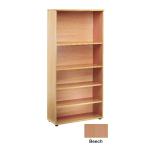 Jemini 1800mm Bookcase 4 Shelf Beech KF838414 KF838414