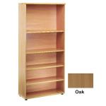Jemini 4 Shelf Oak 2000mm Bookcase KF838419 KF838419