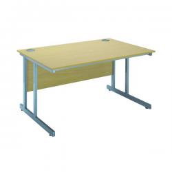 Cheap Stationery Supply of Serrion Rectangular Cantilever Desk 1200mm Ferrera Oak KF838515 KF838515 Office Statationery