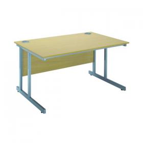 Serrion Rectangular Cantilever Desk 1200mm Ferrera Oak KF838515 KF838515