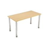 Serrion Bavarian Beech Rectangular Meeting Room Table Standard Leg KF838573 KF838573