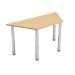 Jemini Trapezoidal Meeting Room Table Standard Leg Beech KF838574
