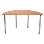 Serrion Bavarian Beech Semi-Circular Meeting Room Table Standard Leg KF838575 KF838575