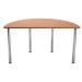 Serrion Bavarian Beech Semi-Circular Meeting Room Table Standard Leg KF838575