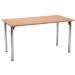Serrion Bavarian Beech Rectangular Meeting Room Table Folding Leg KF838576