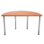 Serrion Bavarian Beech Semi-Circular Meeting Room Table Folding Leg KF838578 KF838578