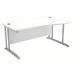 Arista 1600mm Right Hand White Wave Desk (Dimension: W1600 x D800/1000) KF838683