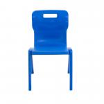 Titan One Piece Classroom Chair 480x486x799mm Blue (Pack of 10) KF838700 KF838700