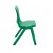 Titan One Piece Classroom Chair 480x486x799mm Green (Pack of 10) KF838701 KF838701