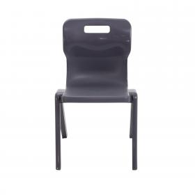 Titan One Piece Classroom Chair 480x486x799mm Charcoal (Pack of 10) KF838702 KF838702