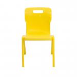 Titan One Piece Classroom Chair 480x486x799mm Yellow (Pack of 10) KF838703 KF838703