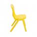 Titan One Piece Classroom Chair 480x486x799mm Yellow (Pack of 10) KF838703 KF838703