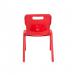 Titan One Piece Classroom Chair 363x343x563mm Red (Pack of 10) KF838704 KF838704