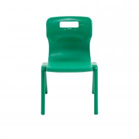 Titan One Piece Classroom Chair 363x343x563mm Green (Pack of 10) KF838706 KF838706