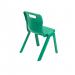 Titan One Piece Classroom Chair 363x343x563mm Green (Pack of 10) KF838706 KF838706