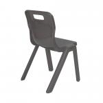 Titan One Piece Classroom Chair 363x343x563mm Charcoal (Pack of 10) KF838707 KF838707