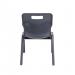 Titan One Piece Classroom Chair 435x384x600mm Charcoal (Pack of 10) KF838711 KF838711