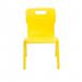 Titan One Piece Classroom Chair 435x384x600mm Yellow (Pack of 10) KF838712 KF838712