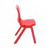 Titan One Piece Classroom Chair 432x408x690mm Red (Pack of 10) KF838713 KF838713